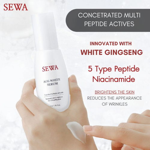 SEWA AGE WHITE SERUM  Travel size 8 ml. (1 box = 6 sachets)